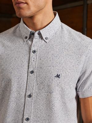 ML273160 MILNER SS SHIRT WHITE/BLUE