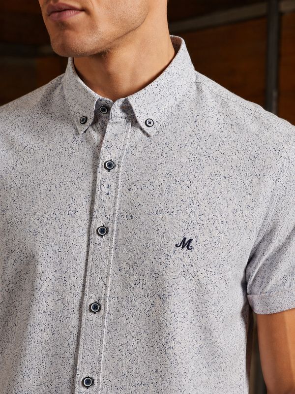 ML273160 MILNER SS SHIRT WHITE/BLUE