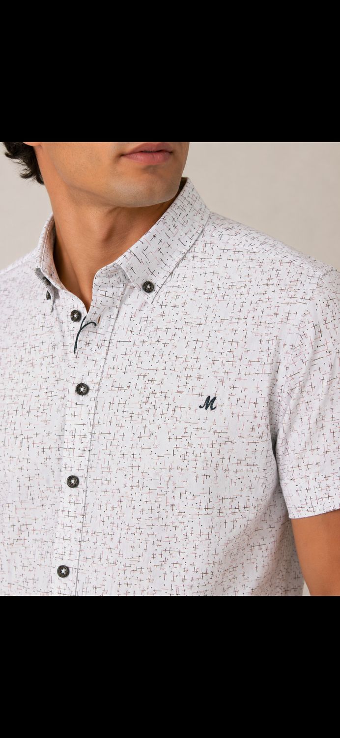 ML273166 BALDWIN SS SHIRT WHITE/PINK