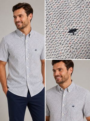 1604 8401 FYNCH HATTON SHIRT COL 369 SPICY RED