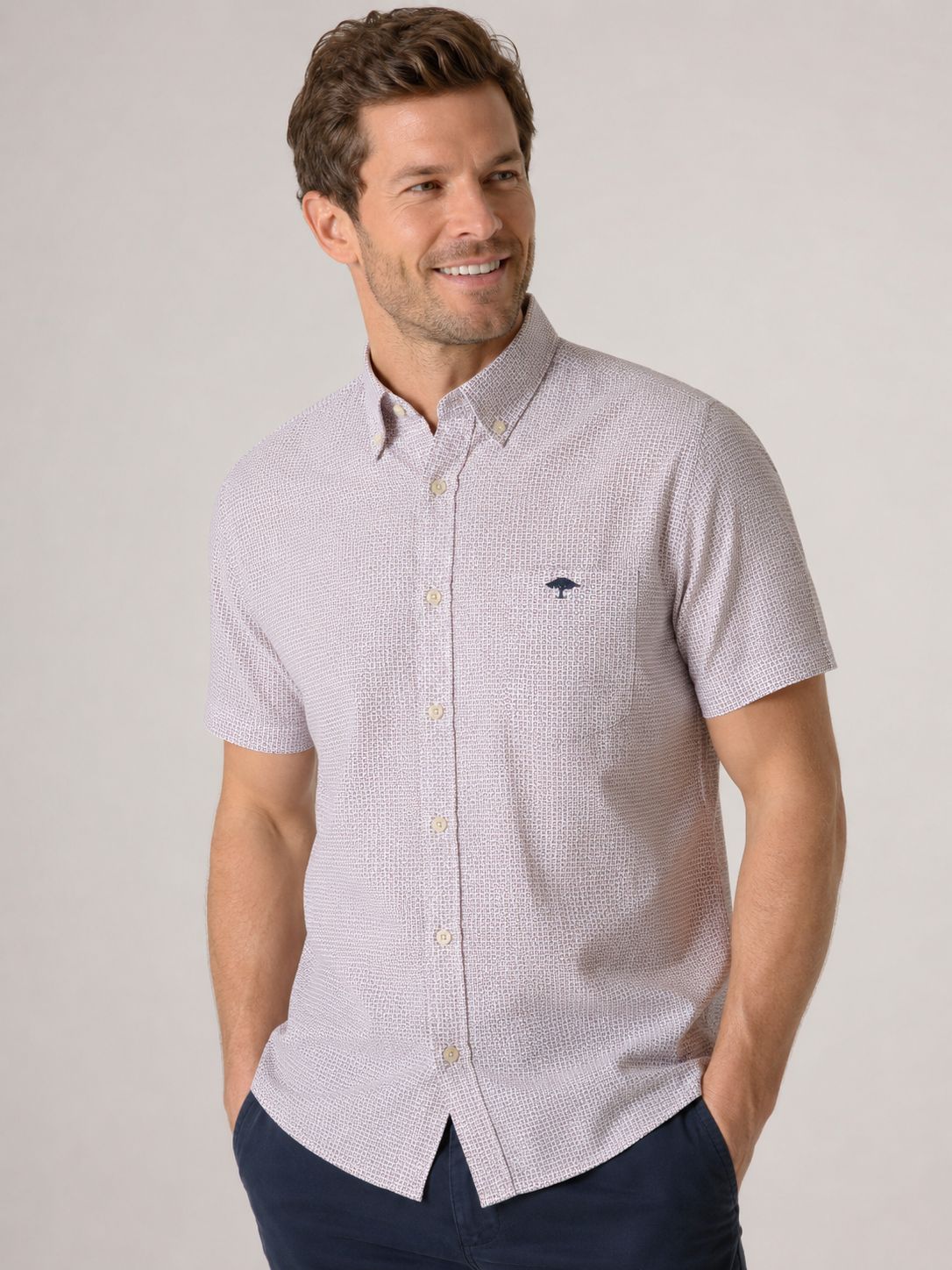 1603 6131 FYNCH HATTON SHIRT COL 464 MAGNOLIA