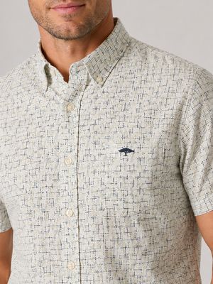 1603 8341 FYNCH HATTON SHIRT COL 113 PALE YELLOW