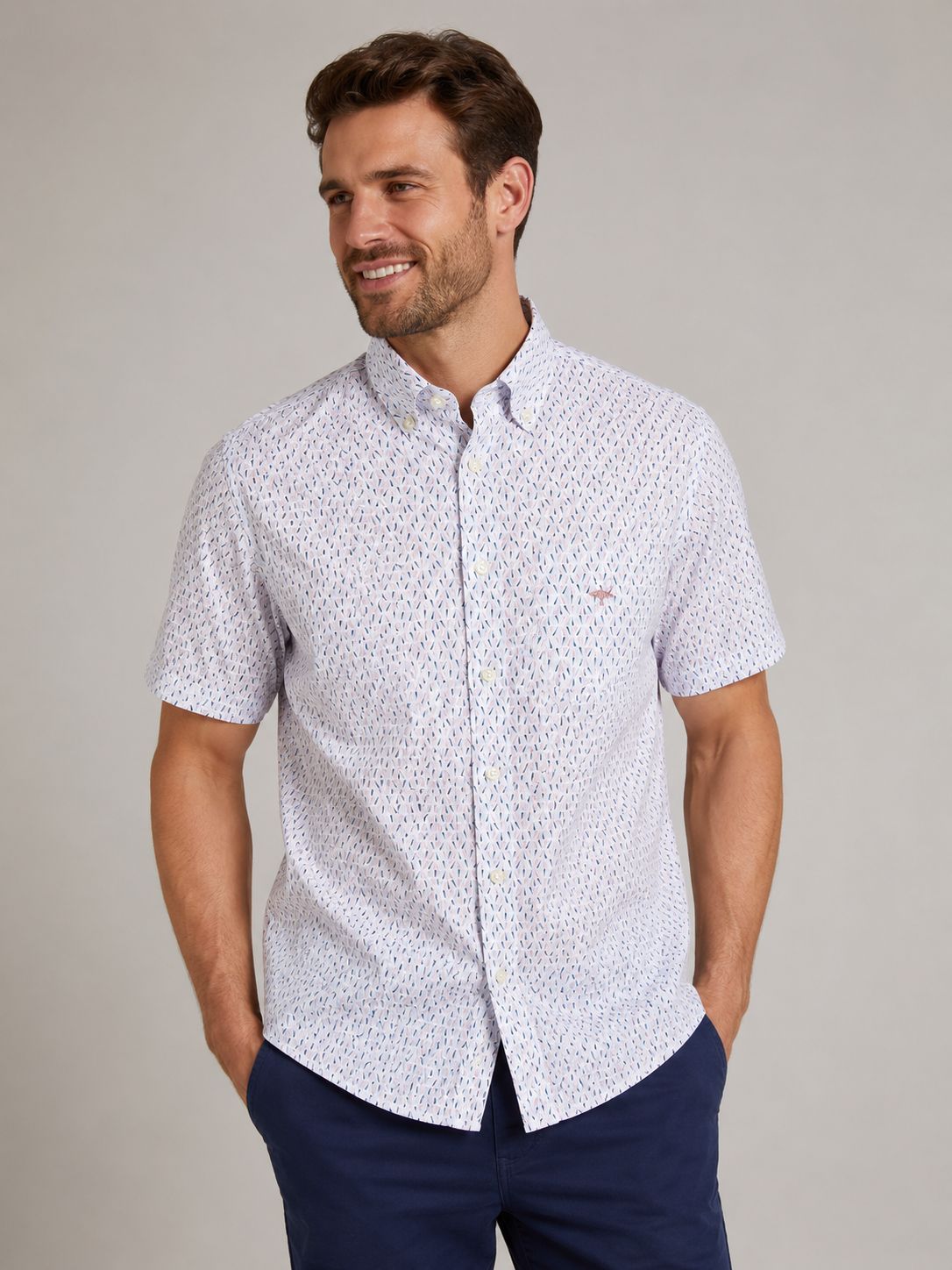 1613 5111 FYNCH HATTON SHIRT COL 464 MAGNOLIA