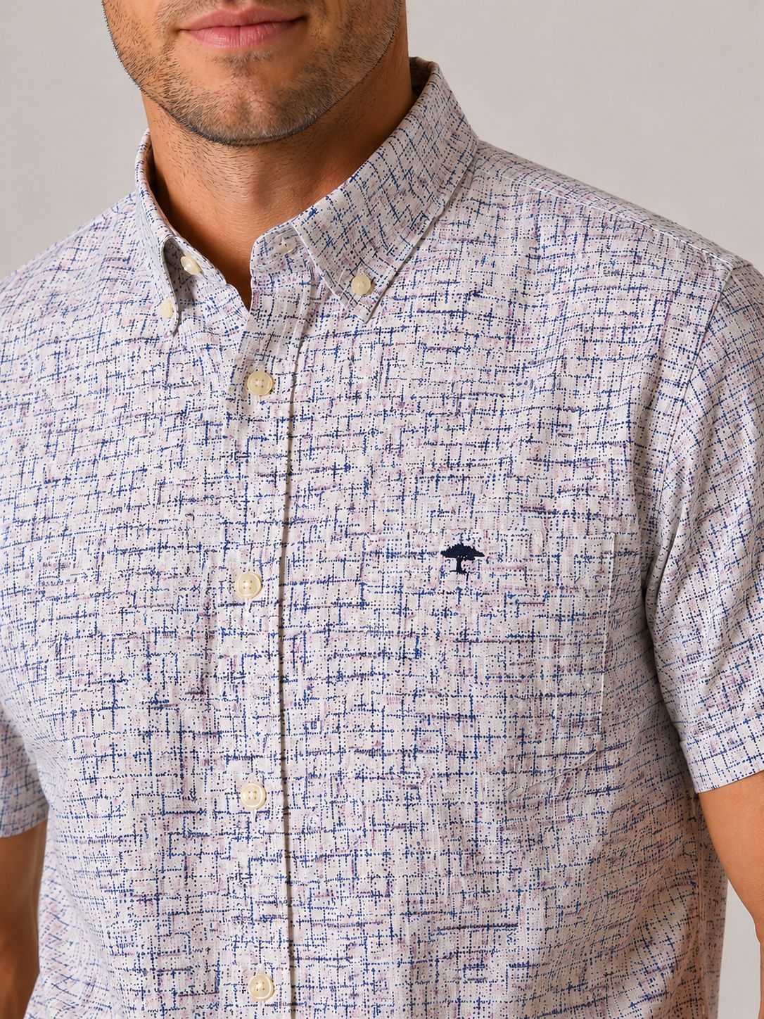 1603 8341 FYNCH HATTON SHIRT COL 464 MAGNOLIA