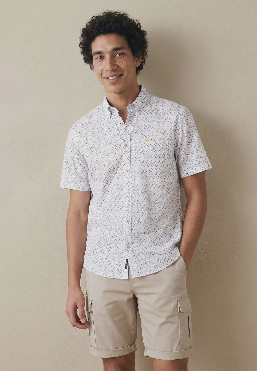 1613 5111 FYNCH HATTON SHIRT COL 212 TANGERINE
