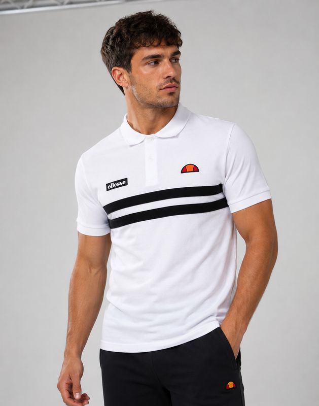 ELLESSE MUCCIA POLO WHITE/BLACK SHB13606