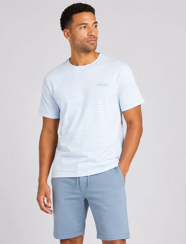 ESSLESSE CARTEN T SHIRT WHITE/LIGHT BLUE SHD23293