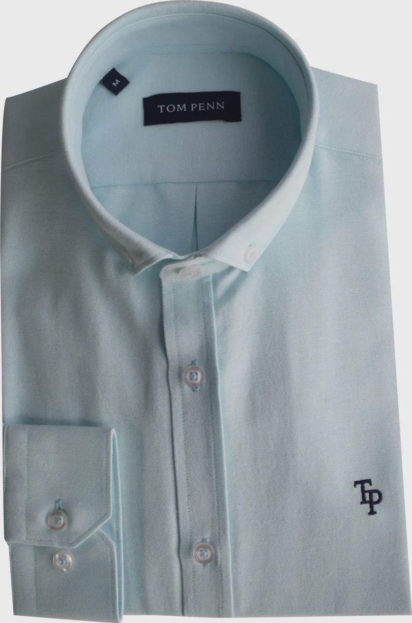 TOM PENN OXFORD SHIRT OCEAN1 TP330