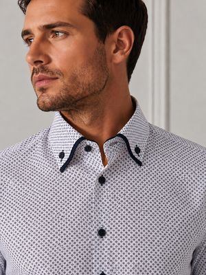 ADVISE DOUBLE COLLAR  SHIRT W/BURG AD915