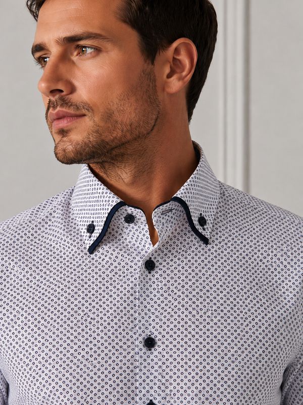 ADVISE DOUBLE COLLAR  SHIRT W/BURG AD915