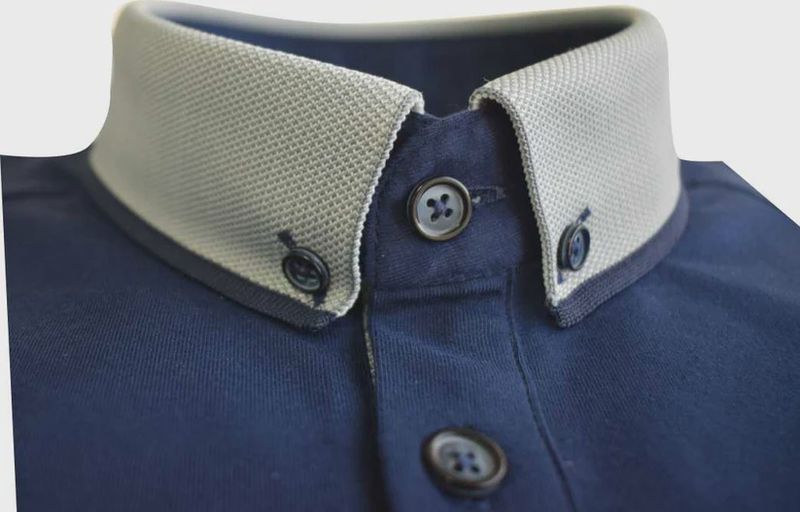 ADVISE KNITTED COLLAR POLO NAVY POLO314