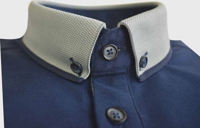 ADVISE KNITTED COLLAR POLO NAVY POLO314