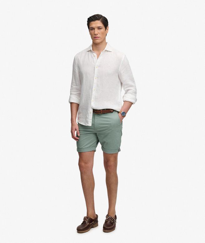 SUPERDRY PREMIUM REGULAR CHINO SHORT SAGE GREEN M7110486A