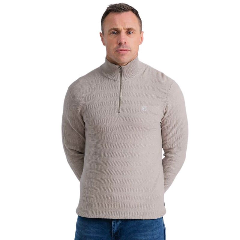OTTAWA 1/4 ZIP SANDSTONE KNIT