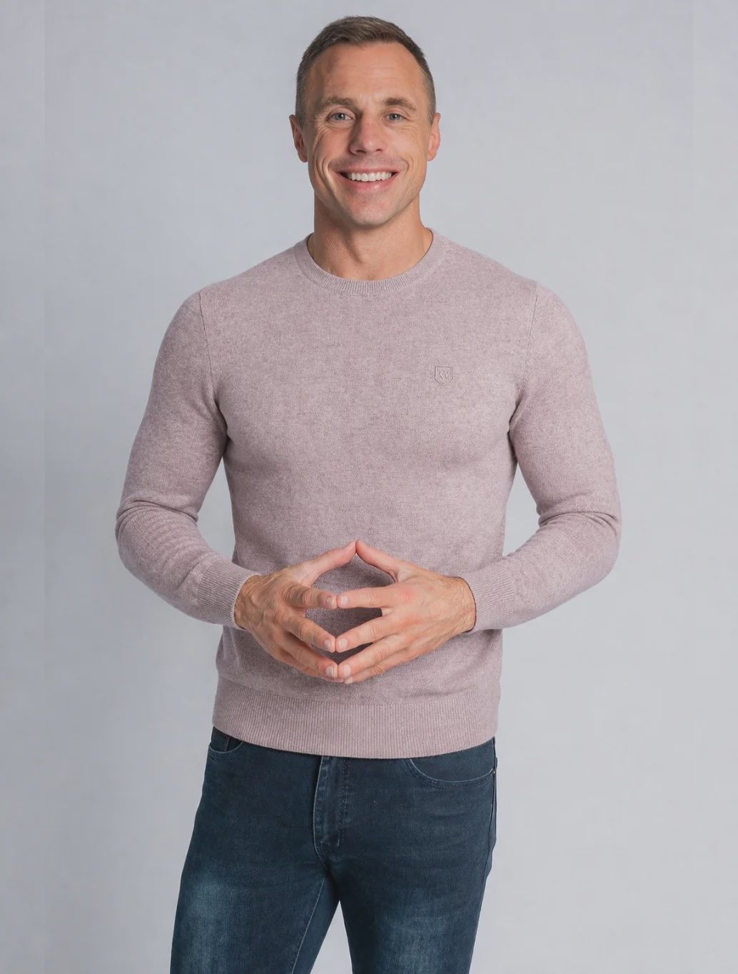KINSALE O NECK KNIT CHERRY BLOSSOM