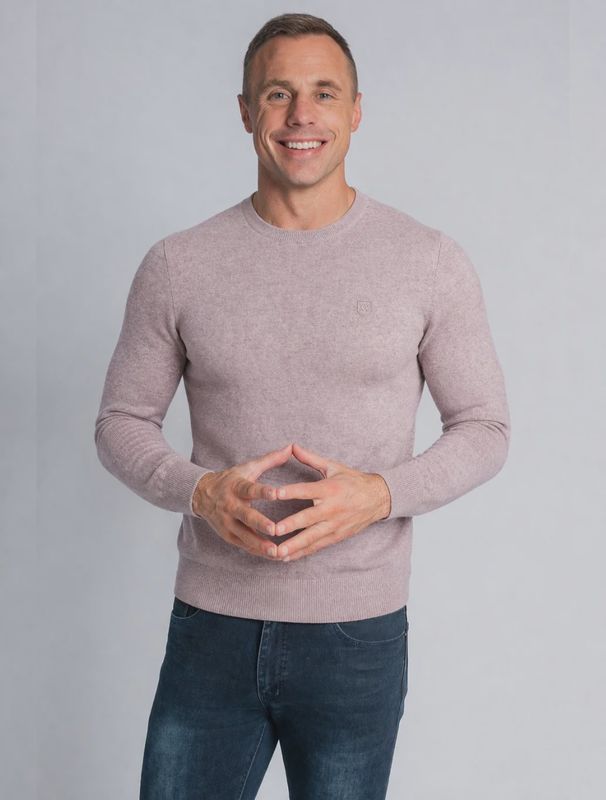 KINSALE O NECK KNIT CHERRY BLOSSOM