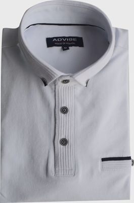 POLO317 ADVISE POLO W COLLAR WHITE