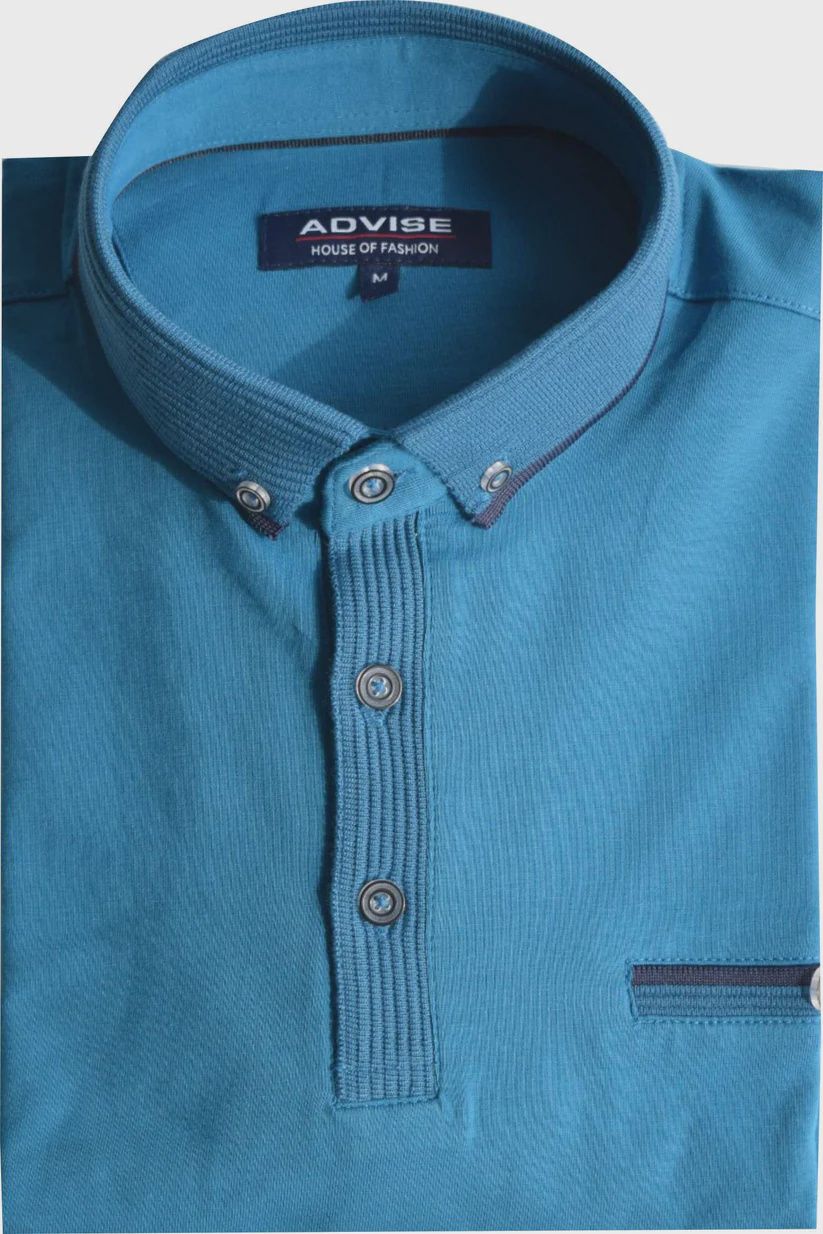 POLO319 ADVISE POLO W COLLAR OCEAN