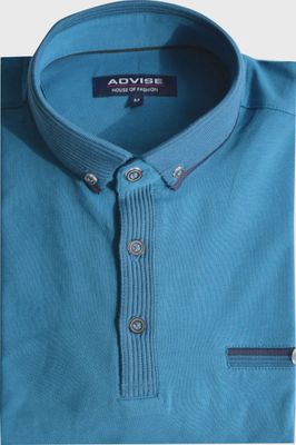 POLO319 ADVISE POLO W COLLAR OCEAN