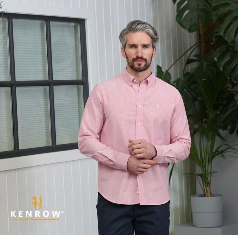 KR10 20312 JAGGER OXFORD SHIRT BRICK MELANGE