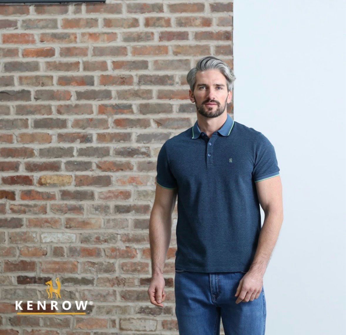 KR10 02869 ATLAS POLO STEEL BLUE