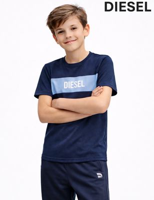 HEATH TEE JNR NAVY/SKY DKB 1107553
