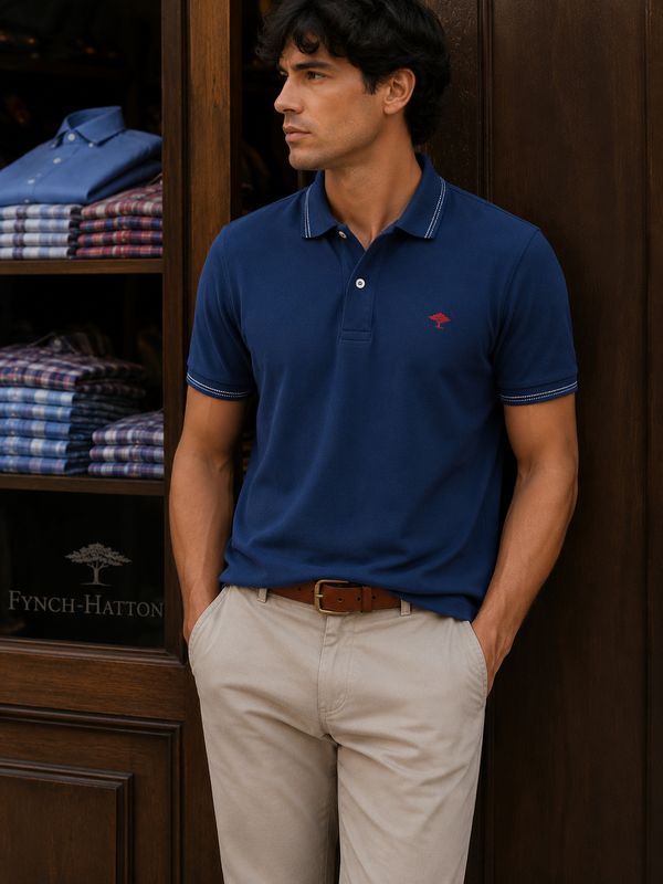 1605 1580 FYNCH HATTON POLO COL 672 MIDNIGHT