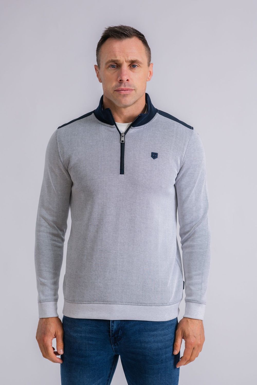 BRISBANE 1/4 ZIP OCEAN DRIFT