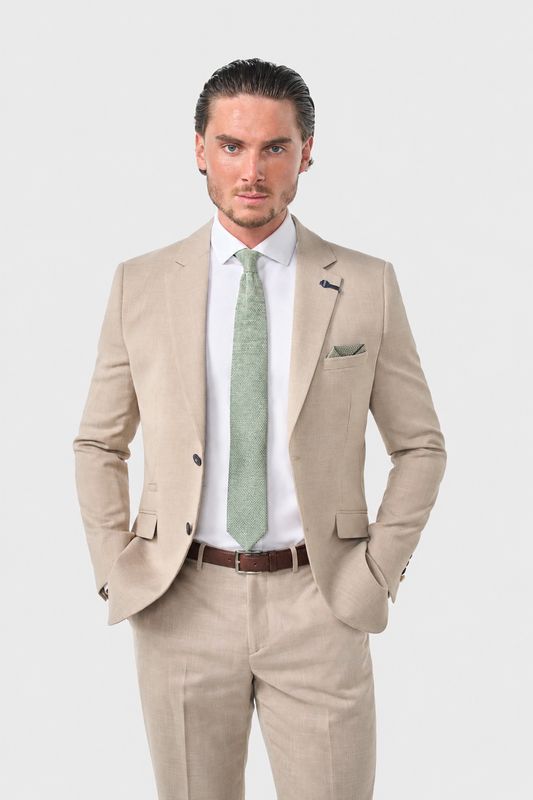 MIAMI HALF LINED BLAZER BEIGE