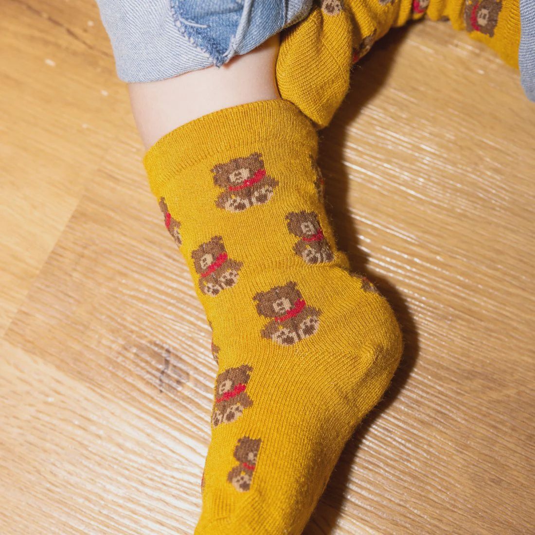 SWOLE PANDA SP536 7/9 Y KIDS TEDDY BEAR SOCKS