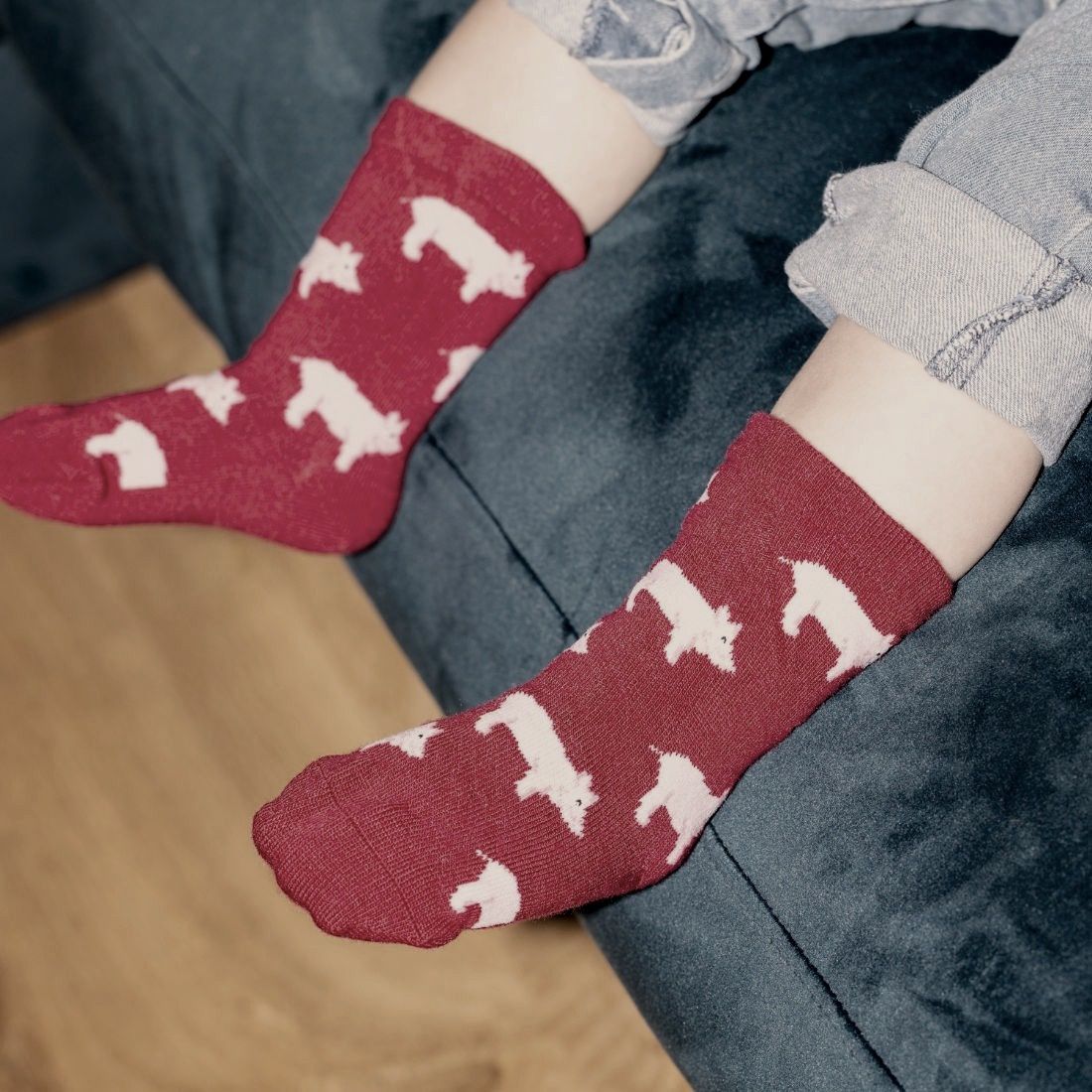 SWOLE PANDA SP467 7/9 Y KIDS PIG SOCKS