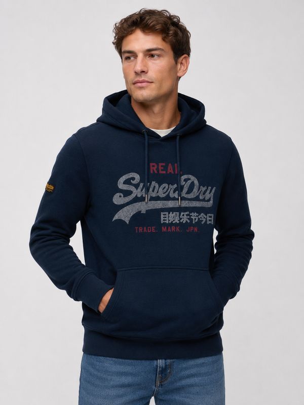 SUPERDRY VL RELAXED HOOD DEEP SEA BLUE MARL M2014568A