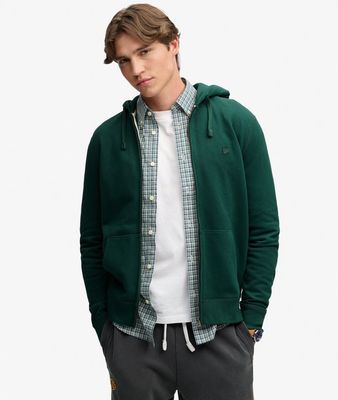 SUPERDRY ESSENTIAL SDCO LOGO ZIPHOOD VARSITY GREEN M2014703A