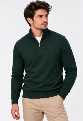 SUPERDRY ESS LW WOOL BLEND 1/2 ZIP DEEP PINE GREEN M6110783A