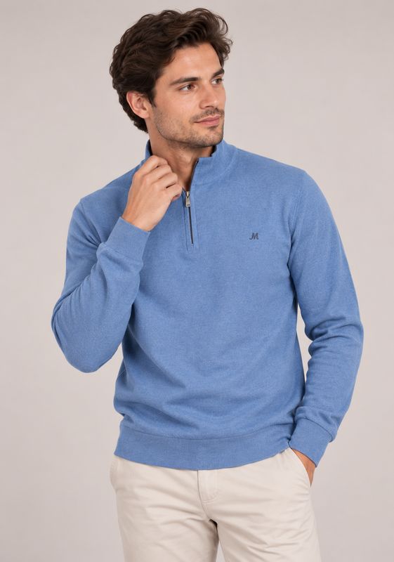 ATLIS 1/4 ZIP MID BLUE ATLIS 1/4 ZIP MID BLUE