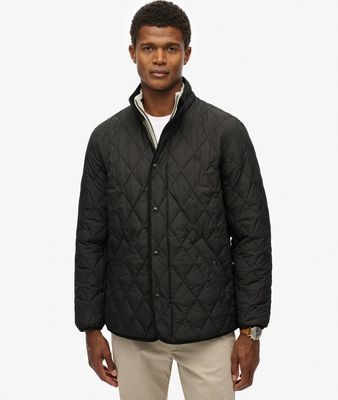 SUPERDRY QUILTED ESTATE JACKET METEORITE BLACK M5012225A