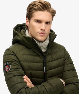 SUPERDRY FUJI MIDWEIGHT PADDEDJACKET SURPLUS GOODS OLIVE GREEN M5012432A