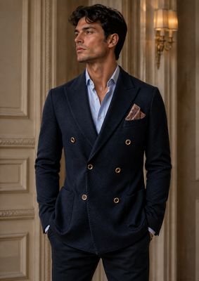 MENS TWO-BI BLAZER NAVY