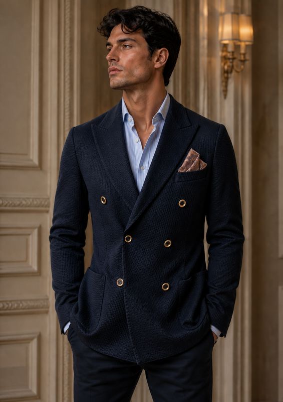 MENS TWO-BI BLAZER NAVY