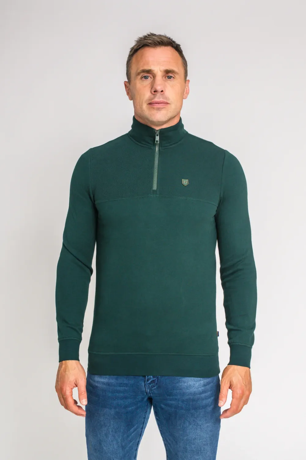 NARBONNE 1/4 ZIP VERDURE