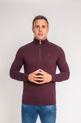 FALCONS 1/4 ZIP PLUMMED