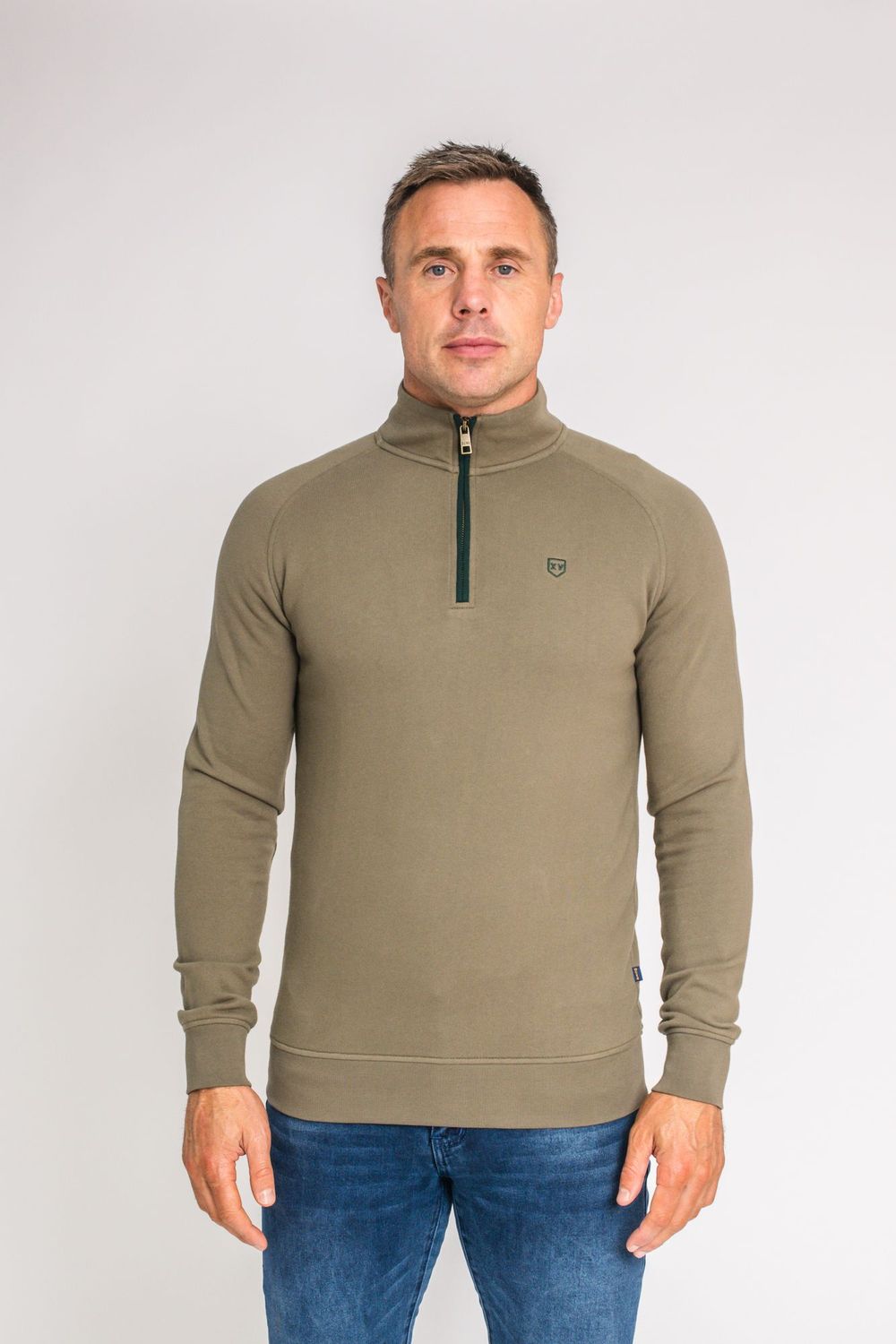 FALCONS 1/4 ZIP FERN