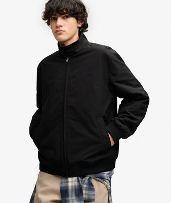 SUPERDRY CAMPUS PADDED HARRINGTON JKT METEORITE BLACK  M5012483A
