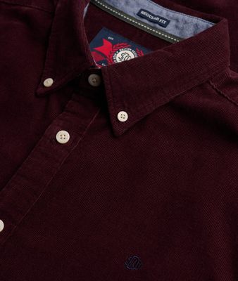 SUPERDRY CLASSIC NEEDLE CORD SHIRT WINTER PORT M4011044A