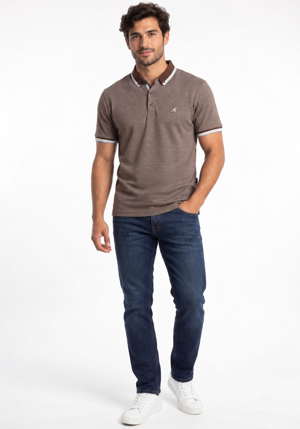 ML211543 CAMBER POLO FRENCH ROAST