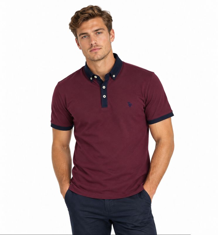 TP MELANGE POLO TPP981 BURG