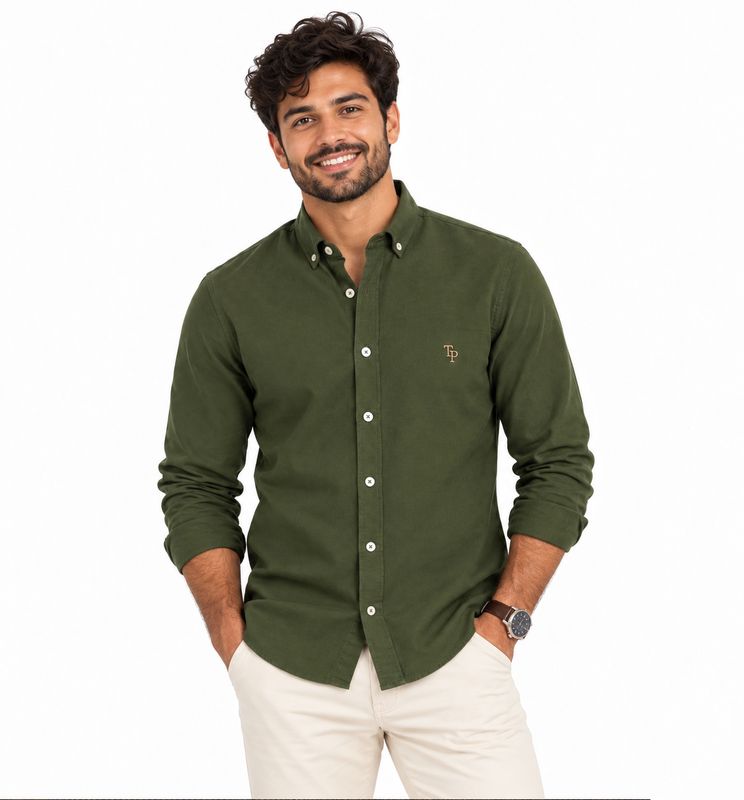 TOM PENN L/S SHIRT MOSS TP330
