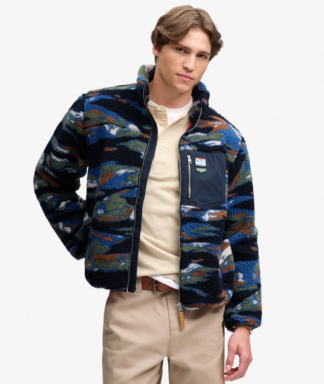 SUPERDRY TERRAIN FLEECE ZIP THRU NAVY TERRAIN M2014622A