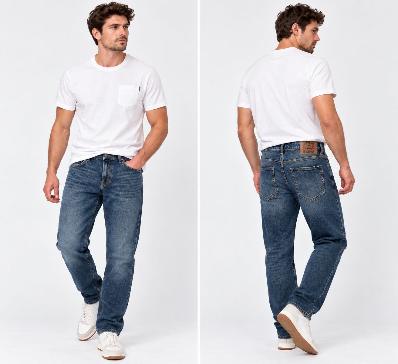 VINTAGE TAPERED JEANS RANCH VINTAGE INDIGO M7011486A