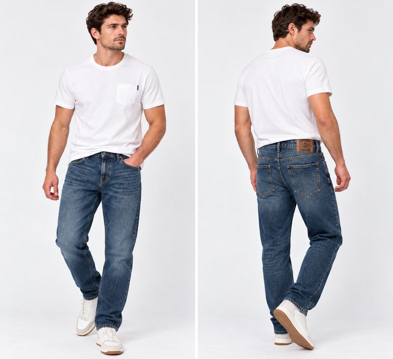 VINTAGE TAPERED JEANS RANCH VINTAGE INDIGO M7011486A